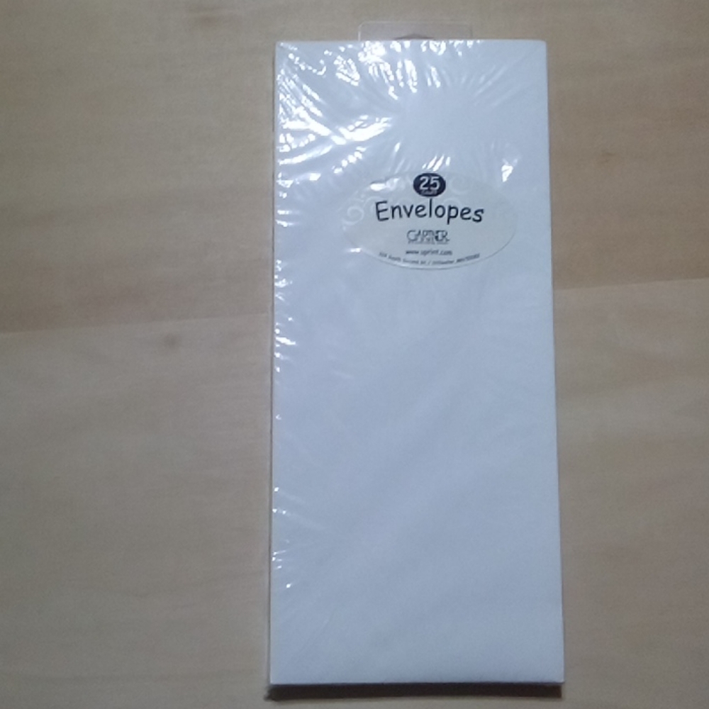 3/$15 White #10 Envelopes 25 Ct